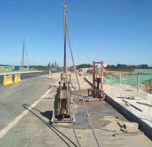 开远公路高聚物注浆加固
